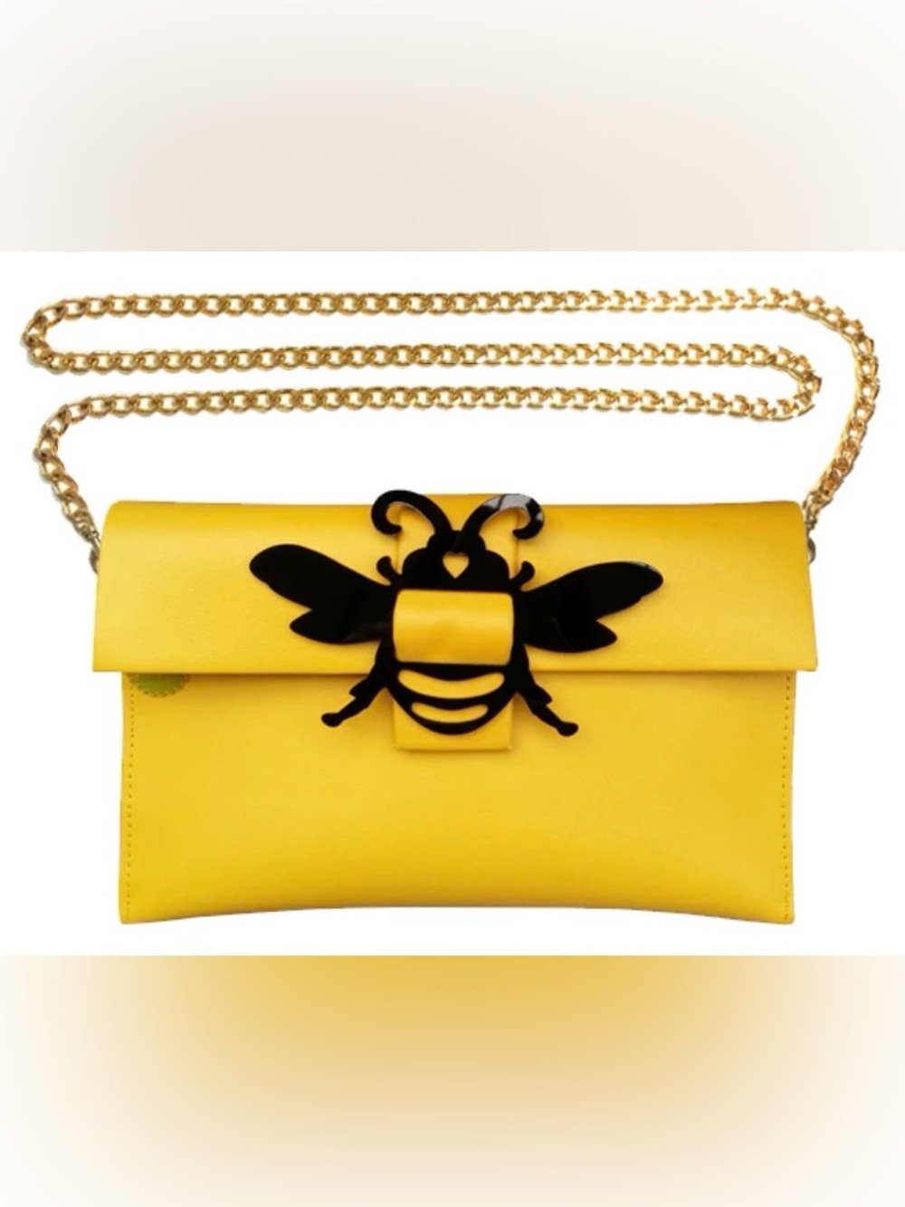 HEIDI Bee Handbag clutch  nappa leather made in England